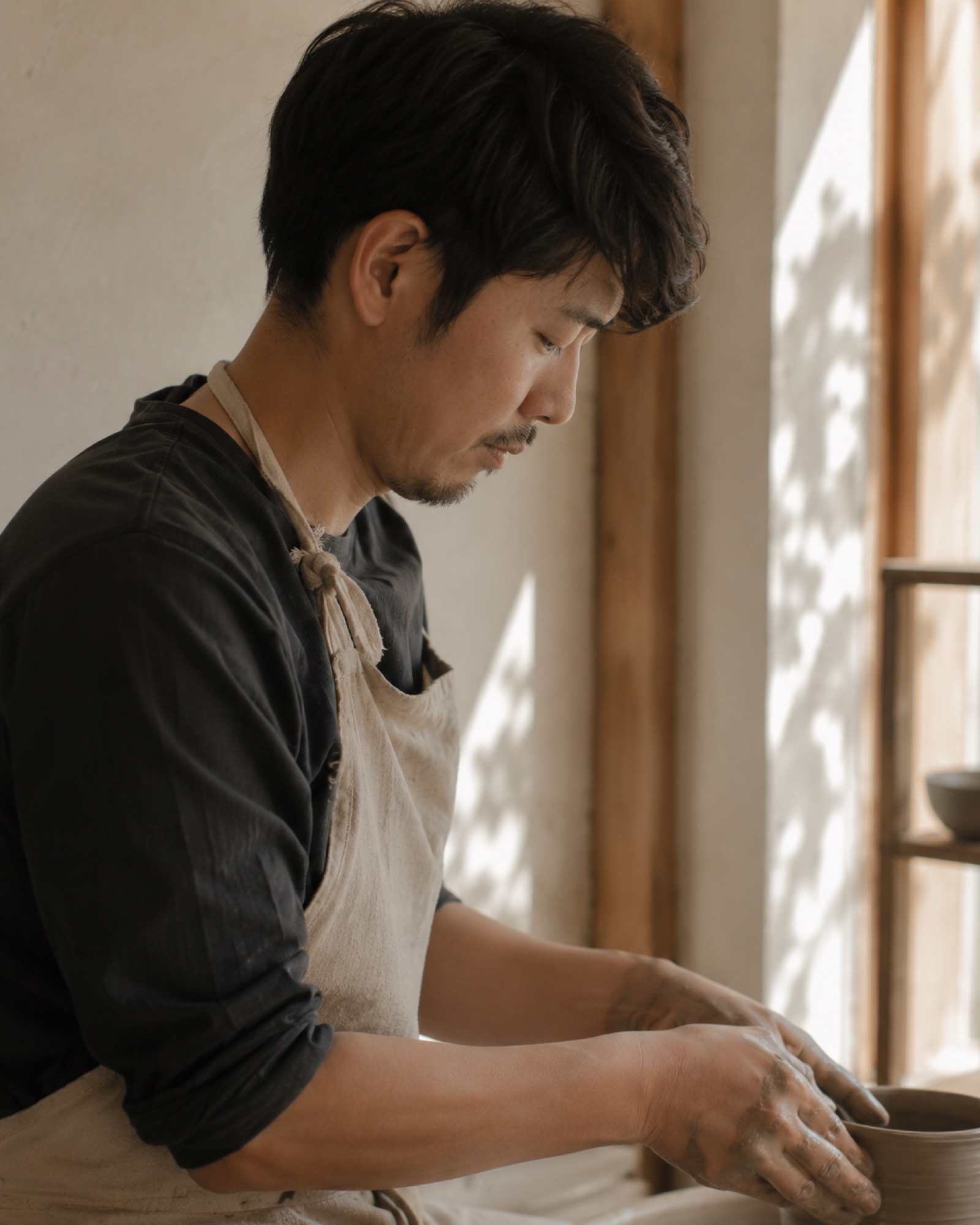 無心で土に向き合う